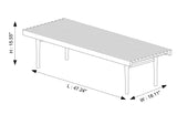 Mia Mid Century Modern Bench - AFC00362 - Luna Furniture