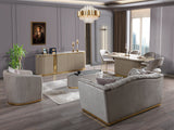 Milena Ivory Dining Server - MILENAIV-SRV - Luna Furniture