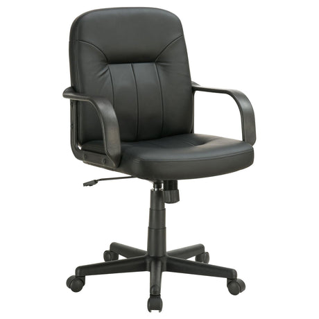 Minato Adjustable Height Office Chair Black - 800049 - Luna Furniture