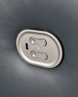 Mindanao Steel Power Reclining Loveseat with Console from Ashley - Luna Furniture