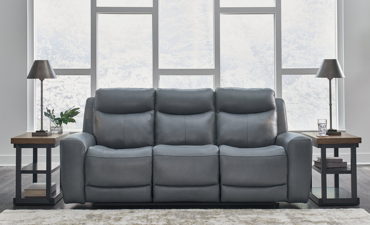 Mindanao Steel Power Reclining Sofa from Ashley - Luna Furniture
