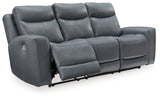 Mindanao Steel Power Reclining Sofa from Ashley - Luna Furniture