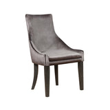 Mindy Gray Upholstered Demi Wing Chairs, Set of 2 from Coaster - Luna Furniture