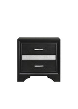 Miranda 2-drawer Nightstand Tray Black - 206362 - Luna Furniture