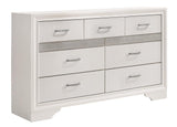 Miranda White and Rhinestone 7-Drawer Dresser from Coaster - Luna Furniture