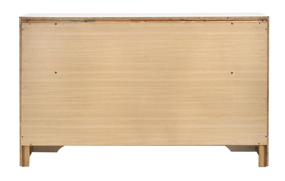Miranda 7-drawer Dresser White and Rhinestone - 205113 - Luna Furniture