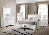 Miranda White Eastern King 2-Drawer Storage Bed from Coaster - Luna Furniture