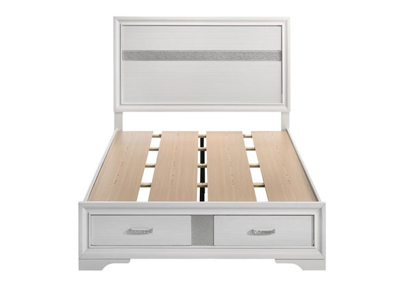 Miranda Full Storage Bed White - 205111F - Luna Furniture