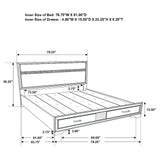 Miranda Black 4-Piece Eastern King Platform Storage Bedroom Set from Coaster - Luna Furniture