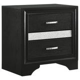 Miranda Black 4-Piece California King Platform Storage Bedroom Set from Coaster - Luna Furniture