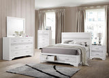 Miranda White Queen 2-Drawer Storage Bed from Coaster - Luna Furniture