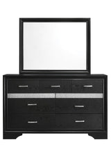 Miranda Black Rectangular Mirror (Mirror Only) from Coaster - Luna Furniture