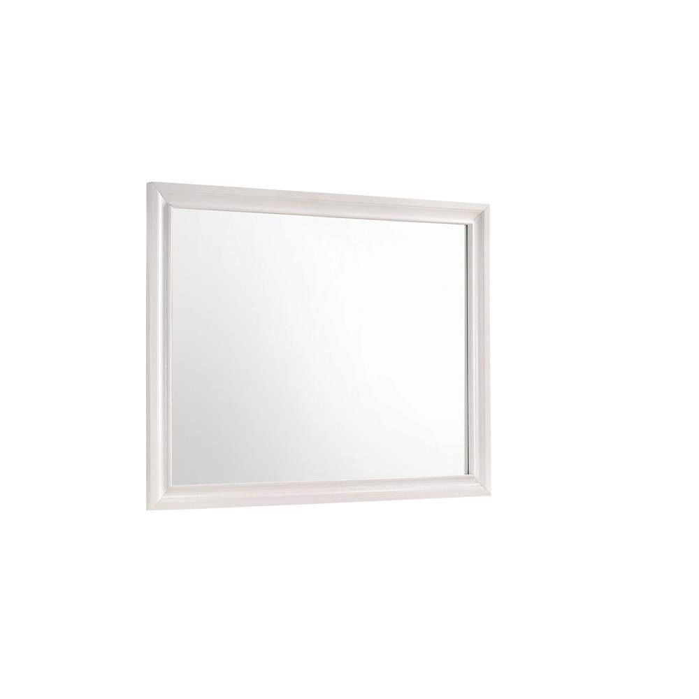 Miranda White Rectangular Mirror (Mirror Only) from Coaster - Luna Furniture