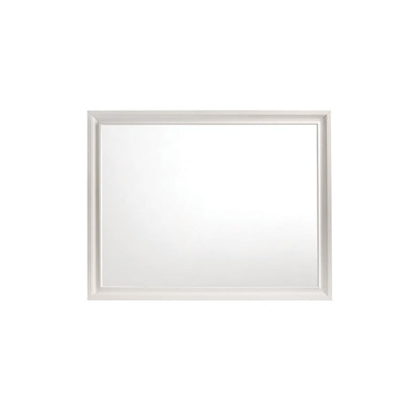 Miranda Rectangular Mirror White - 205114 - Luna Furniture