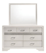 Miranda White Rectangular Mirror (Mirror Only) from Coaster - Luna Furniture