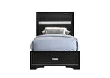 Miranda Black Twin Storage Bed from Coaster - Luna Furniture