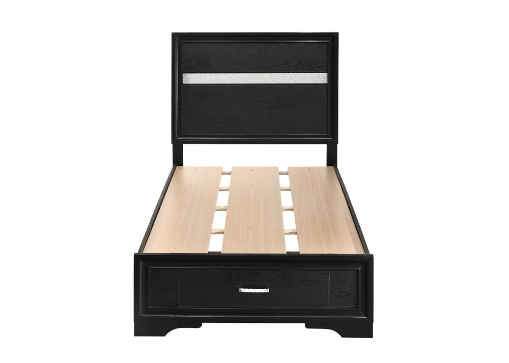 Miranda Black Twin Storage Bed from Coaster - Luna Furniture