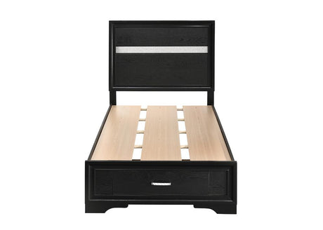 Miranda Black Twin Storage Bed from Coaster - Luna Furniture