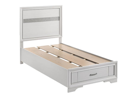 Miranda White Twin Storage Bed from Coaster - Luna Furniture