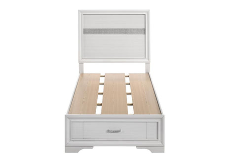 Miranda White Twin Storage Bed from Coaster - Luna Furniture