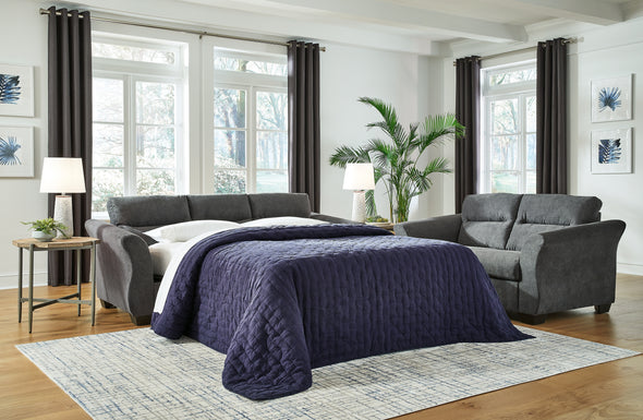 Miravel Gunmetal Queen Sofa Sleeper - 4620439 - Luna Furniture