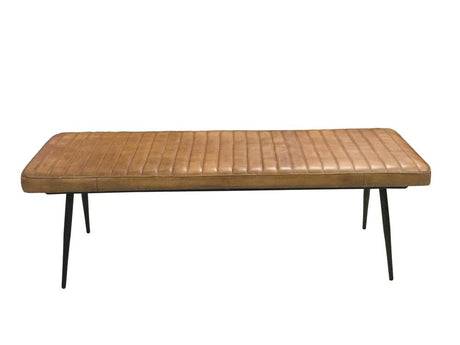 Misty Camel and Black Cushion Side Bench from Coaster - Luna Furniture