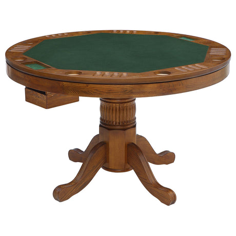 Mitchell Amber and Brown 5-Piece Game Table Set from Coaster - Luna Furniture