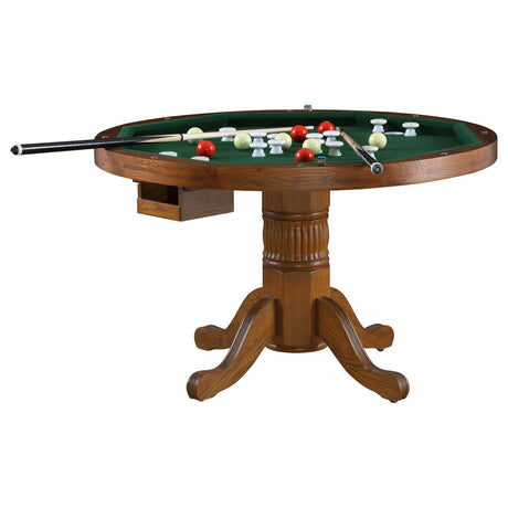 Mitchell Amber and Brown 5-Piece Game Table Set from Coaster - Luna Furniture