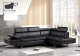 Moderno Black RAF Sectional from Happy Homes - Luna Furniture