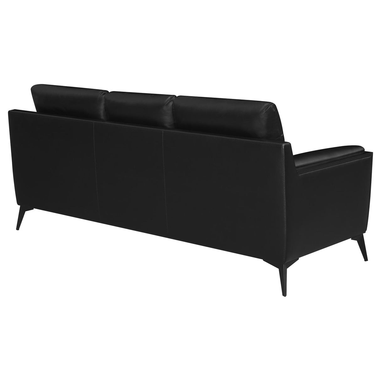 Moira Upholstered Tufted Sofa with Track Arms Black - 511131 - Luna Furniture