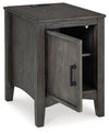 Montillan Grayish Brown Chairside End Table - T651-7 - Luna Furniture