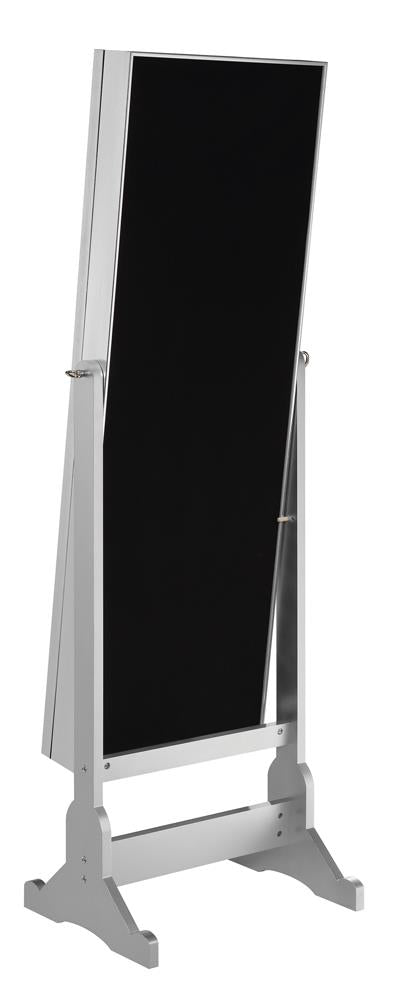 Moore Silver Jewelry Cheval Mirror from Coaster - Luna Furniture