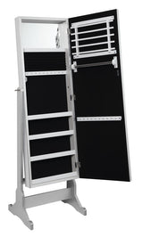 Moore Silver Jewelry Cheval Mirror from Coaster - Luna Furniture