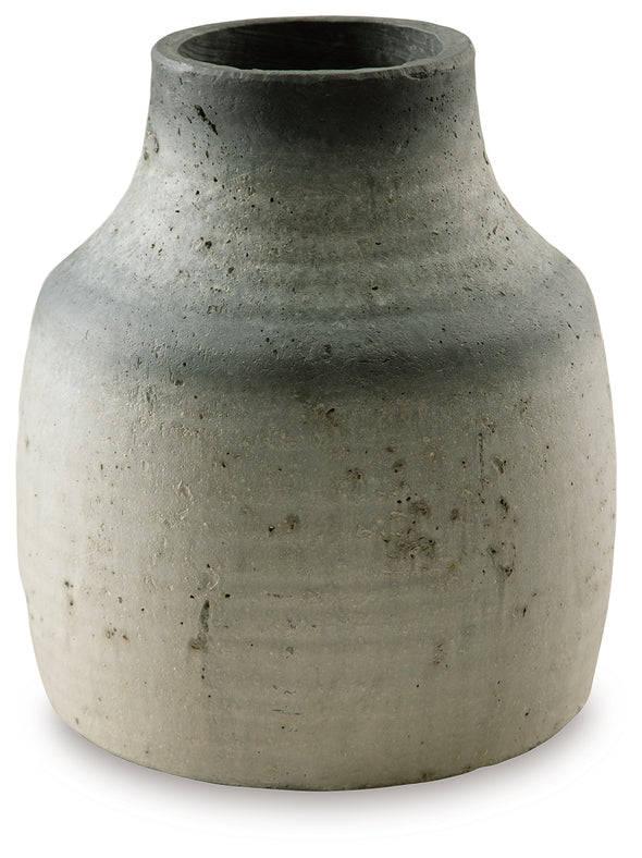 Moorestone Gray/Black Vase - A2000593 - Luna Furniture