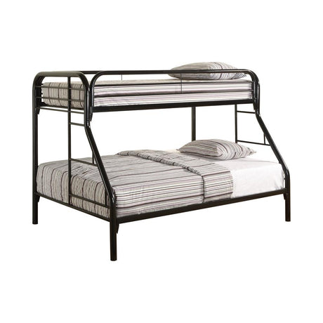 Morgan Twin over Full Bunk Bed Black - 2258K - Luna Furniture