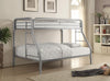 Morgan Twin over Full Bunk Bed Silver - 2258V - Luna Furniture