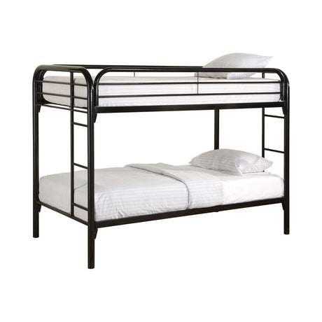 Morgan Twin over Twin Bunk Bed Black - 2256K - Luna Furniture