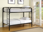 Morgan Twin over Twin Bunk Bed Black - 2256K - Luna Furniture