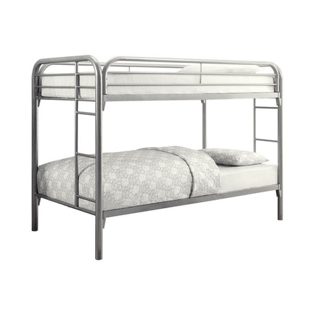 Morgan Twin over Twin Bunk Bed Silver - 2256V - Luna Furniture