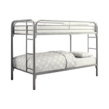 Morgan Twin over Twin Bunk Bed Silver - 2256V - Luna Furniture