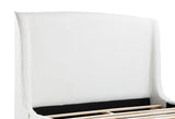Mosby White Upholstered Curved Headboard Eastern King Platform Bed from Coaster - Luna Furniture
