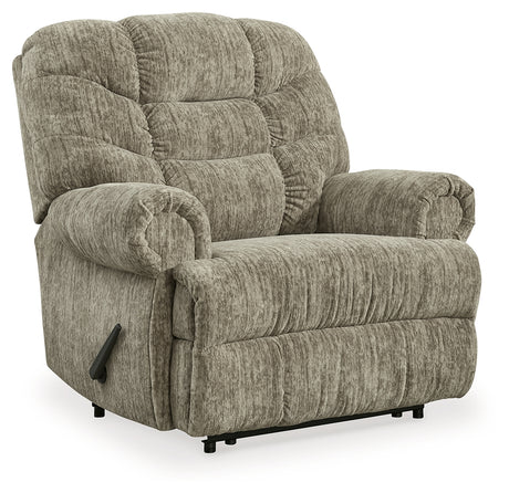 Movie Man Taupe Recliner from Ashley - Luna Furniture
