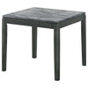 Mozzi Square End Table Faux Grey Marble and Black - 753517 - Luna Furniture