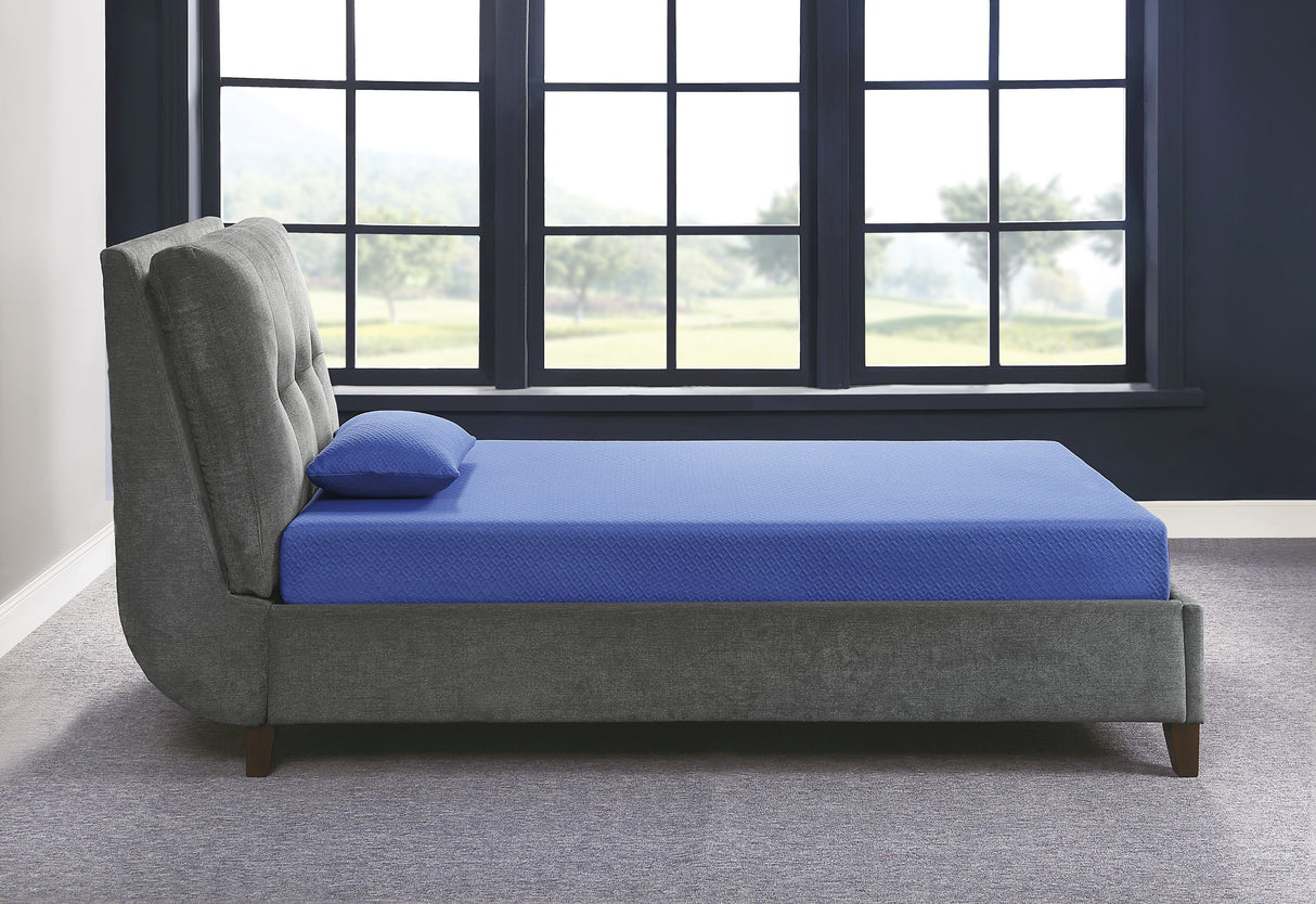 MT-PG07BLF 7" Blue Full Gel-Infused Memory Foam Mattress Set - Luna Furniture