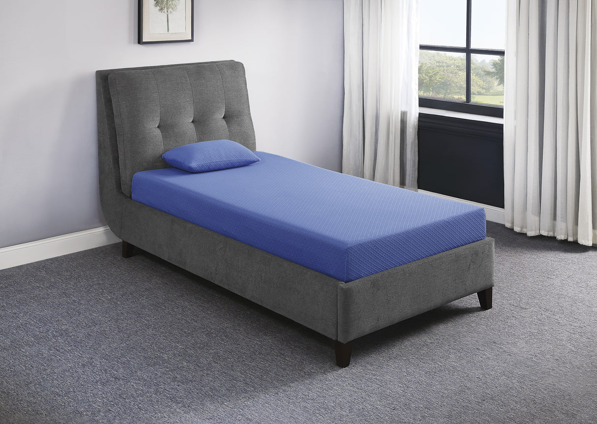 MT-PG07BLT 7" Blue Twin Gel-Infused Memory Foam Mattress Set from Homelegance - Luna Furniture