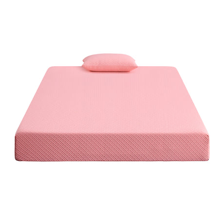 MT-PG07PKF 7" Pink Full Gel-Infused Memory Foam Mattress and Pillow Set from Homelegance - Luna Furniture