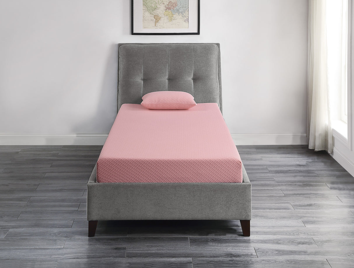 MT-PG07PKF 7" Pink Full Gel-Infused Memory Foam Mattress and Pillow Set from Homelegance - Luna Furniture