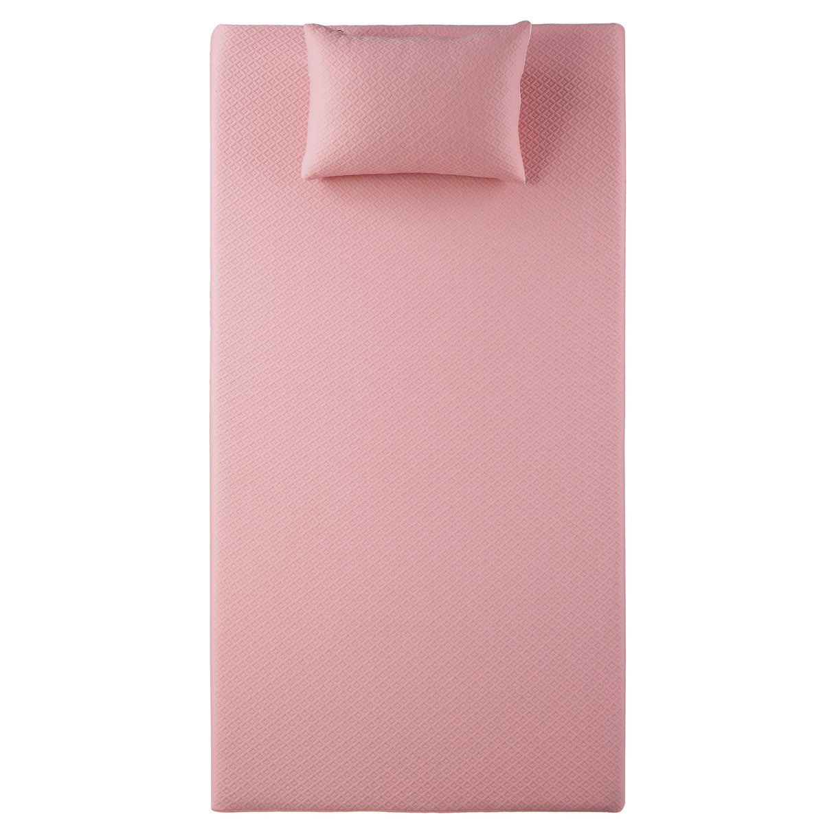 MT-PG07PKT 7" Pink Twin Gel-Infused Memory Foam Mattress and Pillow Set from Homelegance - Luna Furniture