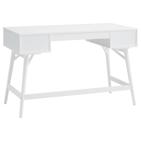 Mugga 3-drawer Writing Desk White - 800745 - Luna Furniture
