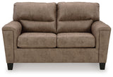 Navi Fossil Loveseat from Ashley - Luna Furniture